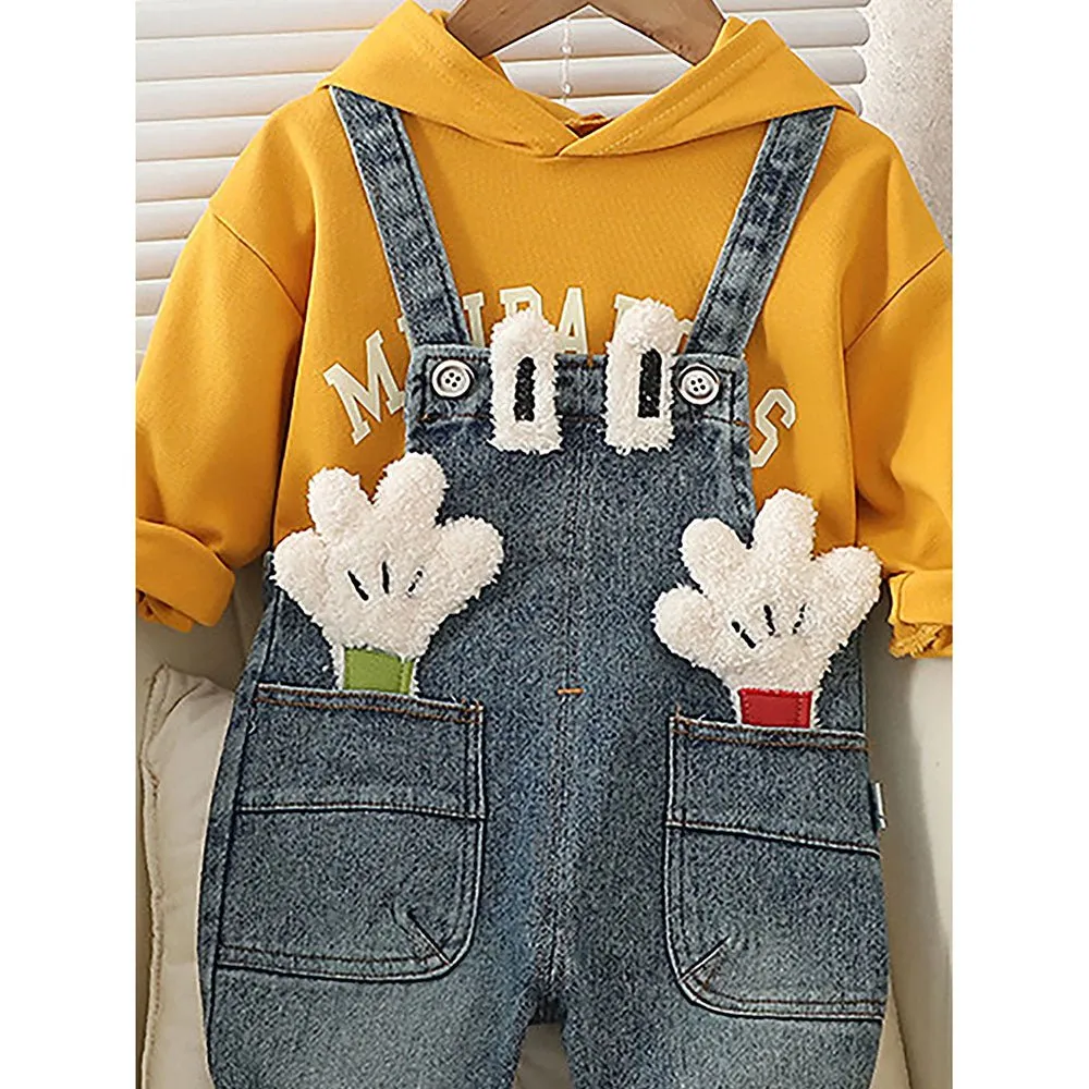 2 Little Hands Denim Dungary 2 pcs set for Kids/Toddlers