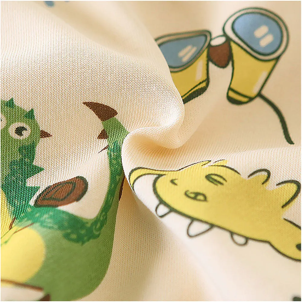 2 Pcs Set Dino Adventure Sweat Shirt And Denims Set For Toddler And Kids Winter And All Season Wear