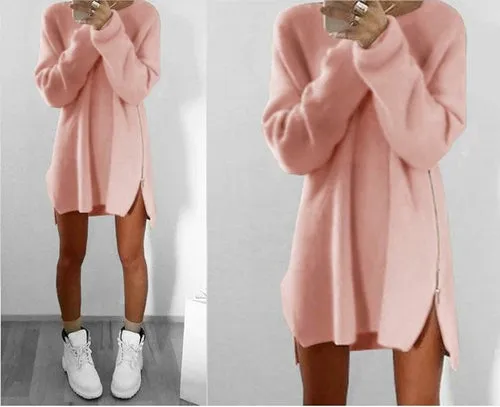 2018 New Fashion Women's Sweater Winter Keep Warm Long Sleeve O-neck