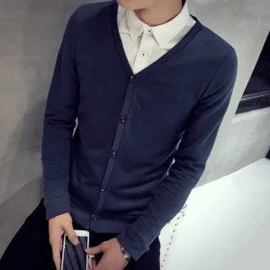 206 Button wool cashmere sweater male outerwear cardigan autumn man imported sweater cardigan M-5xl Plus