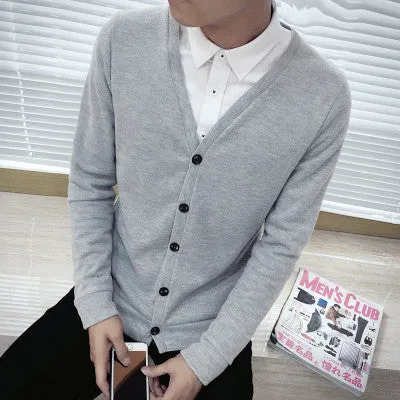206 Button wool cashmere sweater male outerwear cardigan autumn man imported sweater cardigan M-5xl Plus