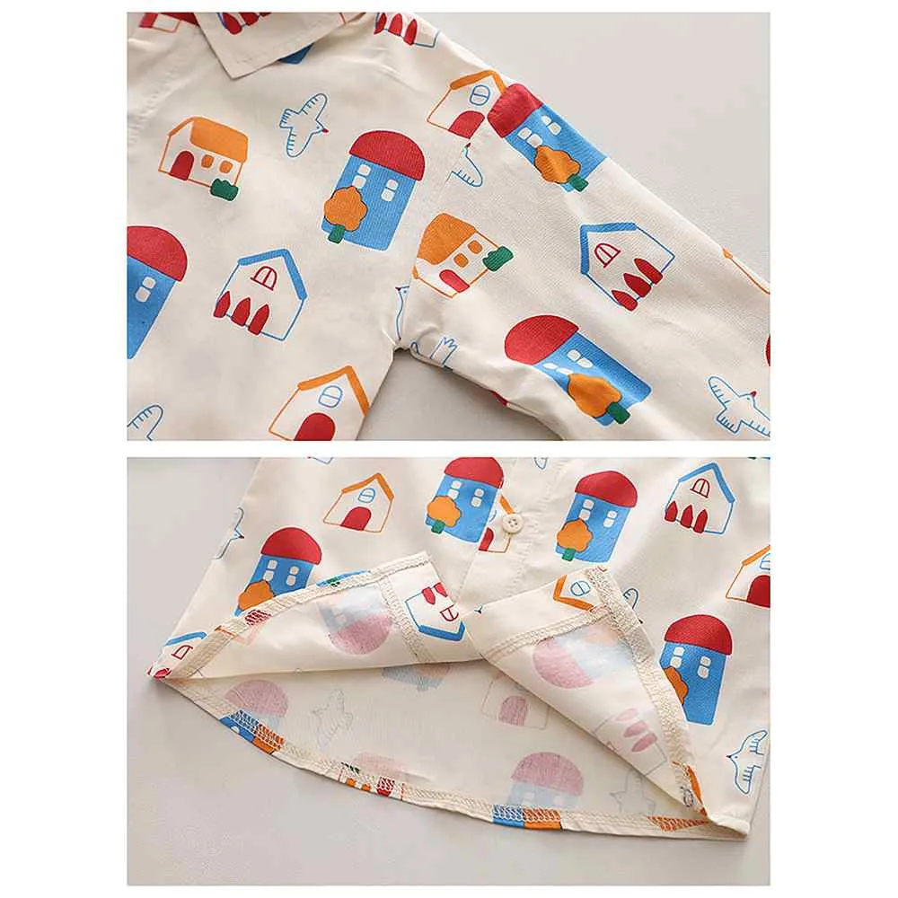 3pcs Green Village Theme Cardigan, Shirt and matching Pants set for Toddlers and Kids, winter and all season wear