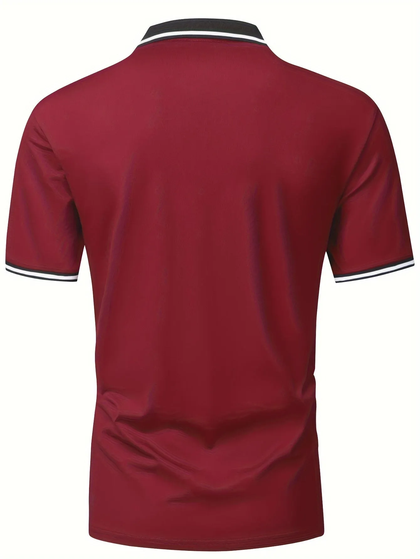 5pcs Comfy Short Sleeve Button Up Lapel Shirt for Golf Sports