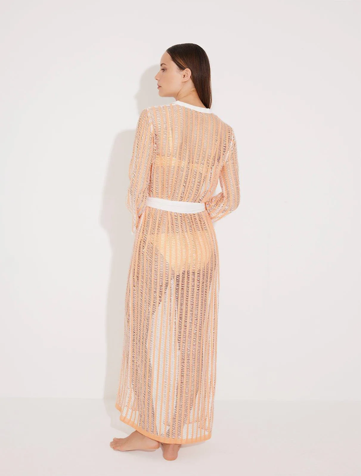 Aitana Orange/White Kaftan