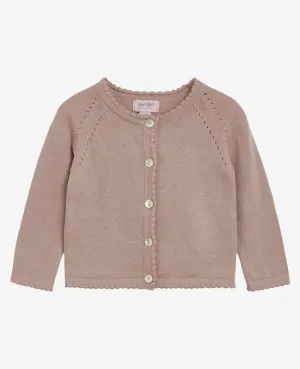 BABY BASIC LIGHT KNIT CARDIGAN