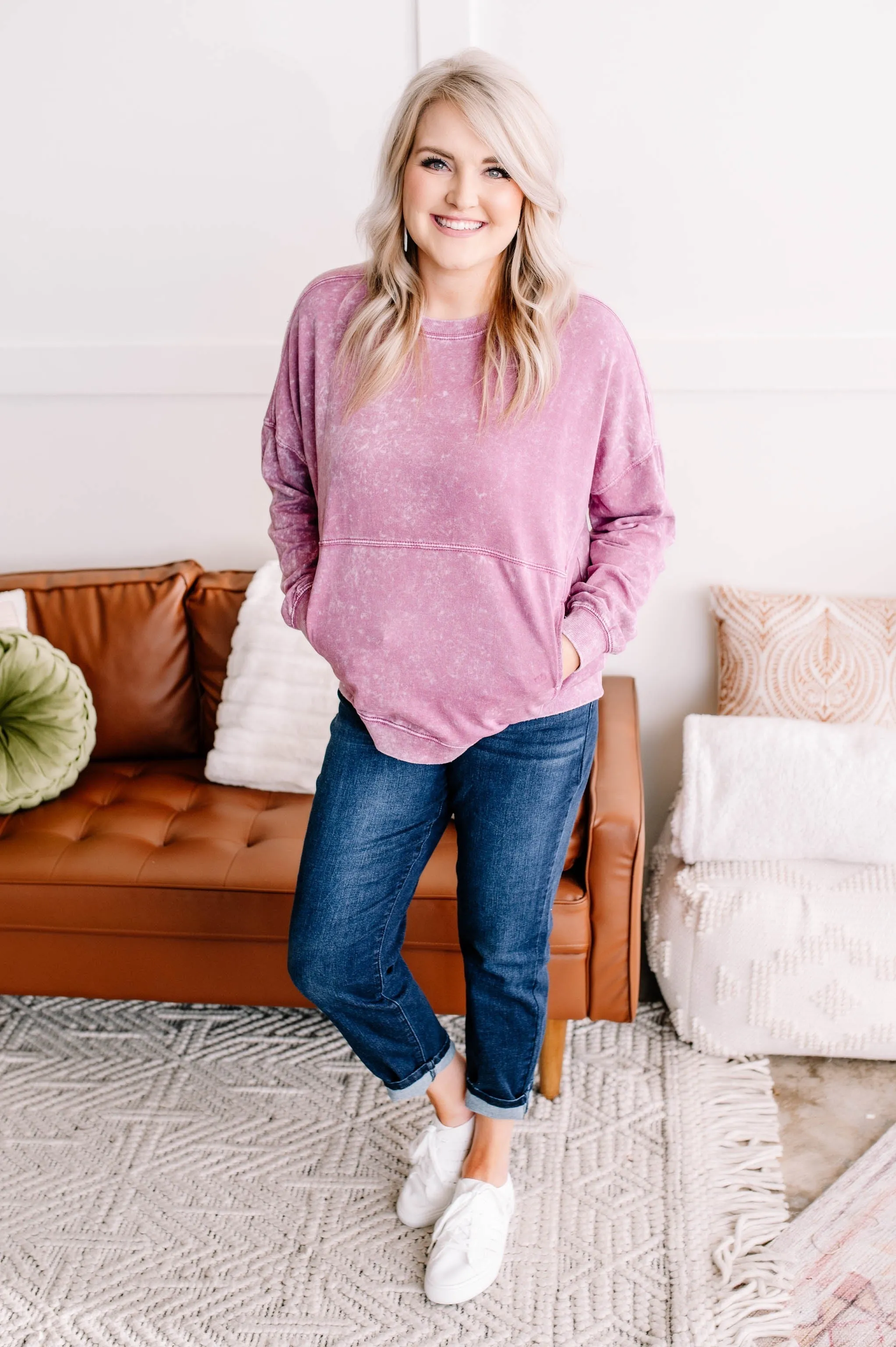 Before Time Pullover In Lilac