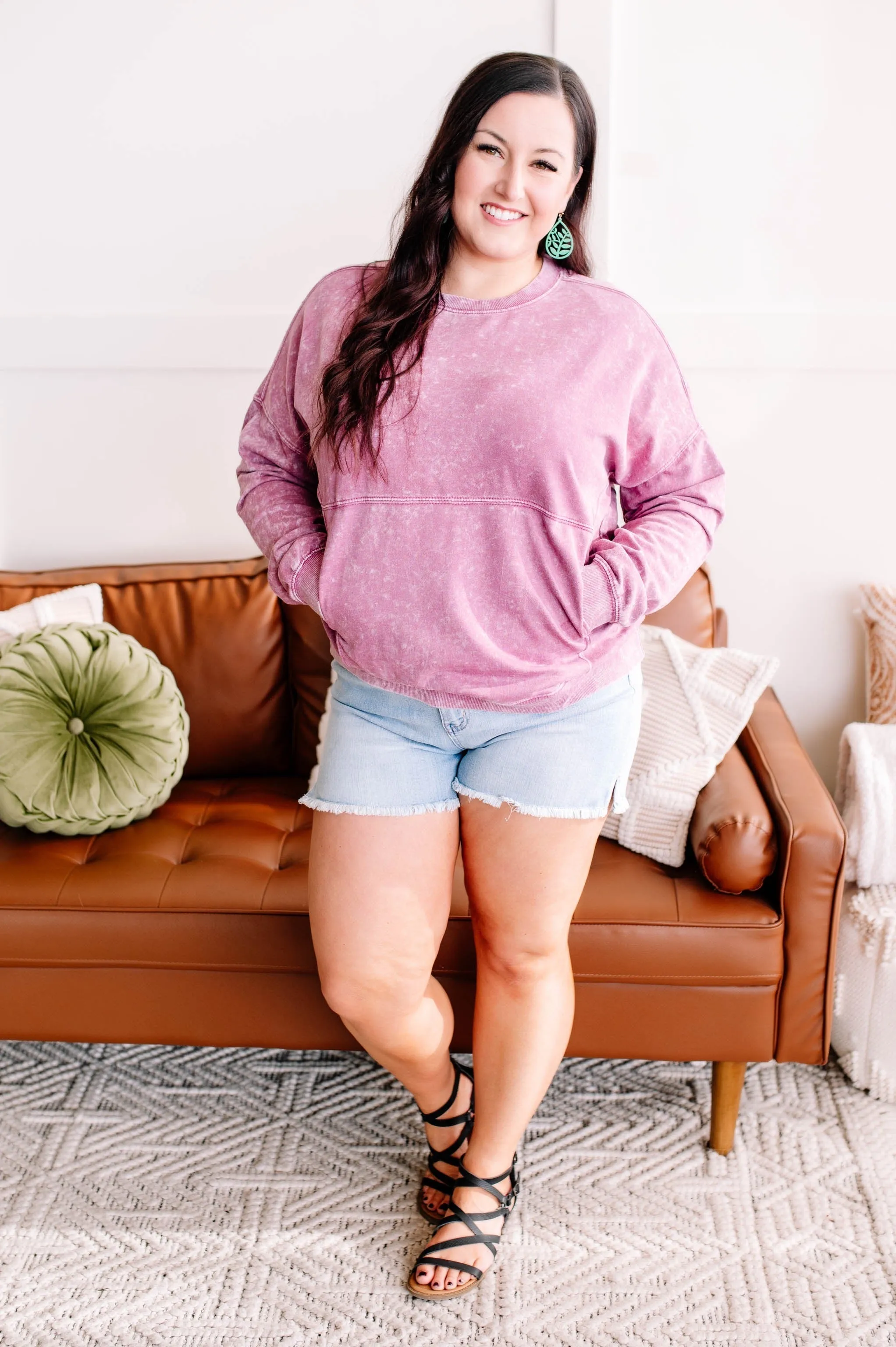 Before Time Pullover In Lilac