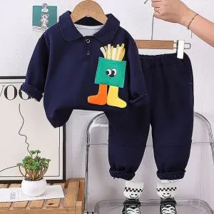 Blue Popcorn 2 pcs Track suit set for Toddlers/Kids