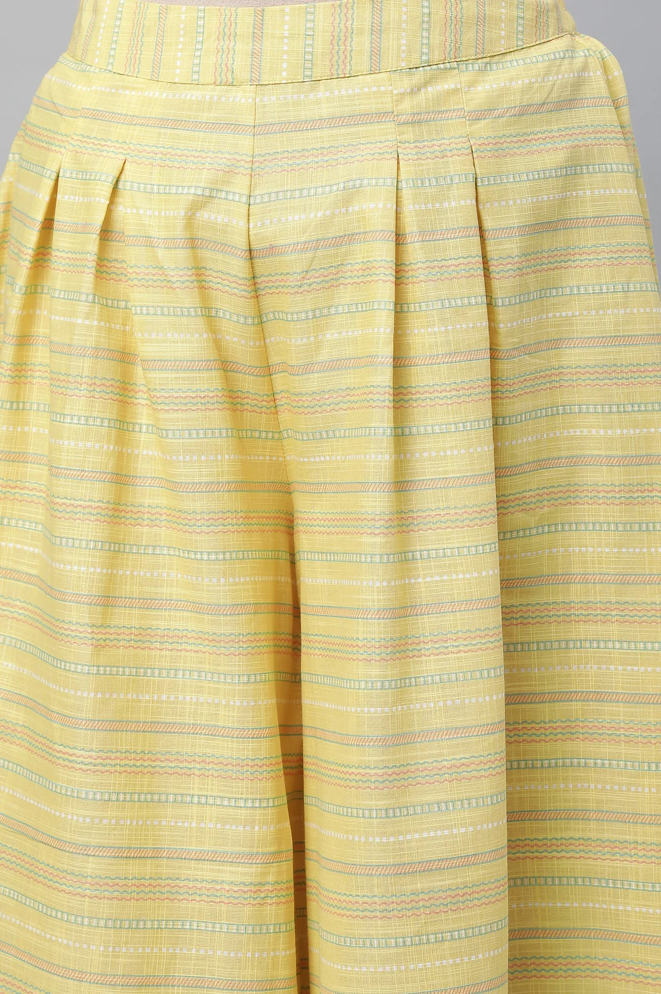 Blue Printed Kurta, Culottes & Dupatta Set