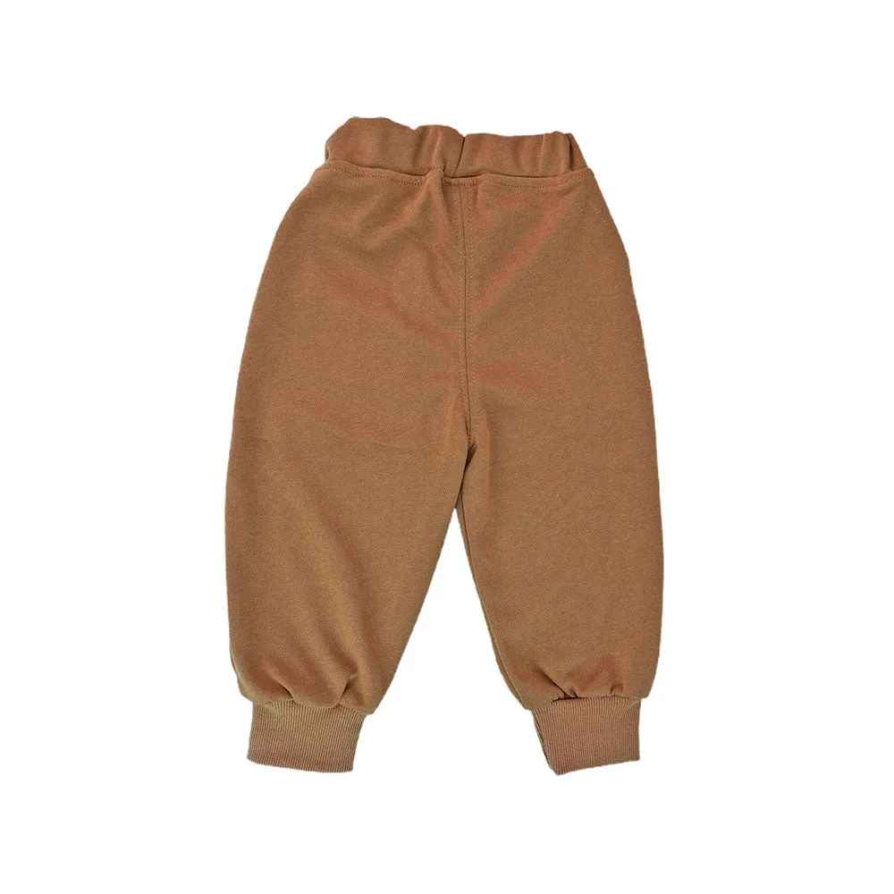Brown 3D Monkey Face 2Pcs Track Suit Set For Winter And All Season Wear