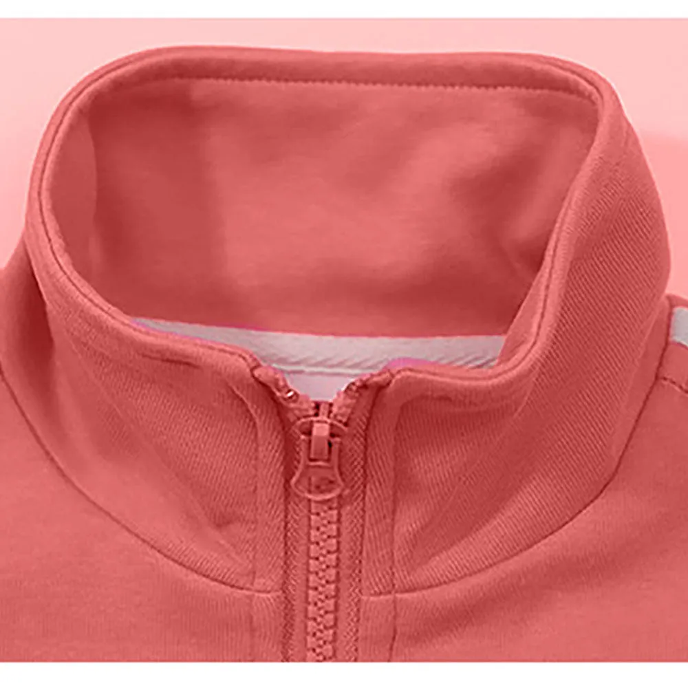 Casual Dark Peach 2Pcs Track Suit Set For Kids & Tweens