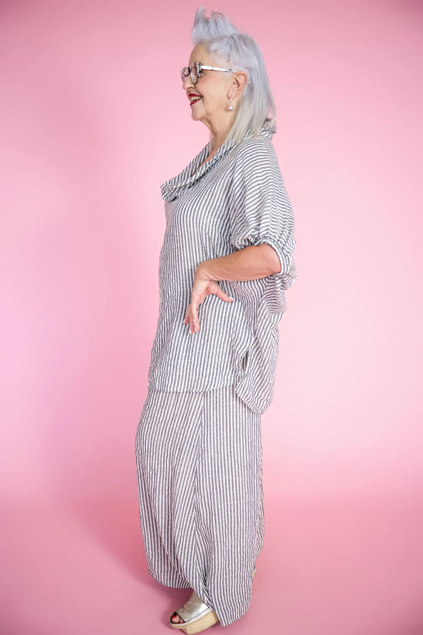 Catania Baggy Tunic | Natural Stripe