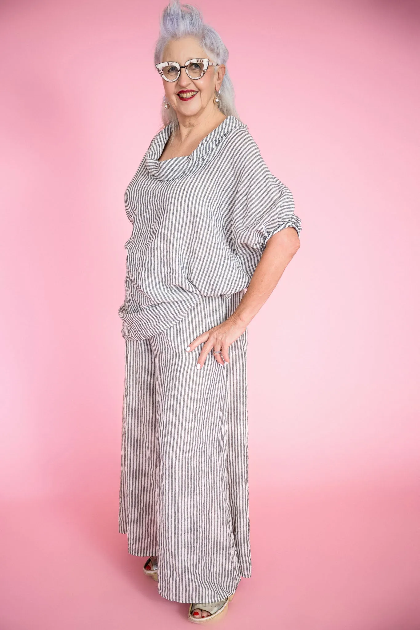 Catania Baggy Tunic | Natural Stripe