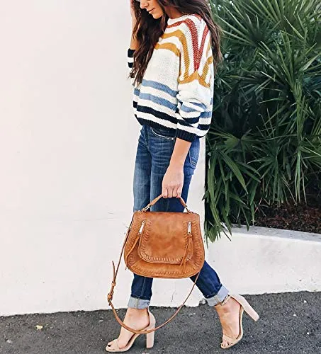 Color Block Striped Sweater
