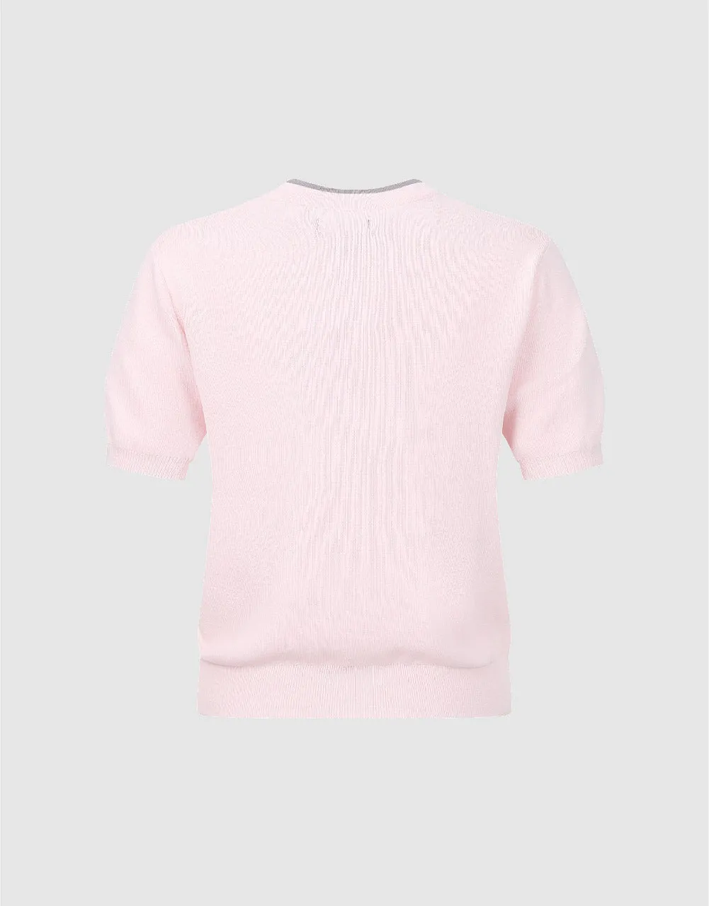Crew Neck Knitted Cardigan