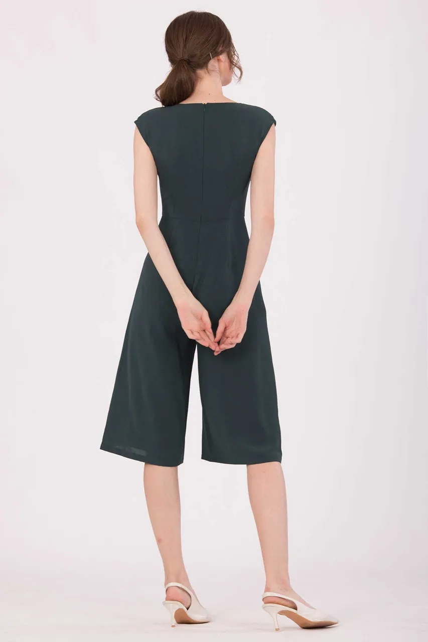 Doferfiy Jumpsuit Cullotes (Dark Green)