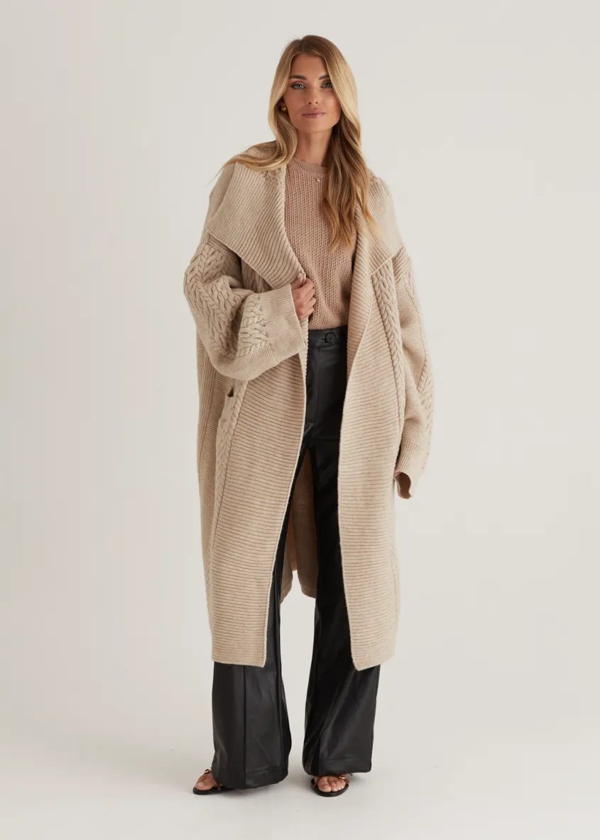 Empire Cardigan - Oatmeal