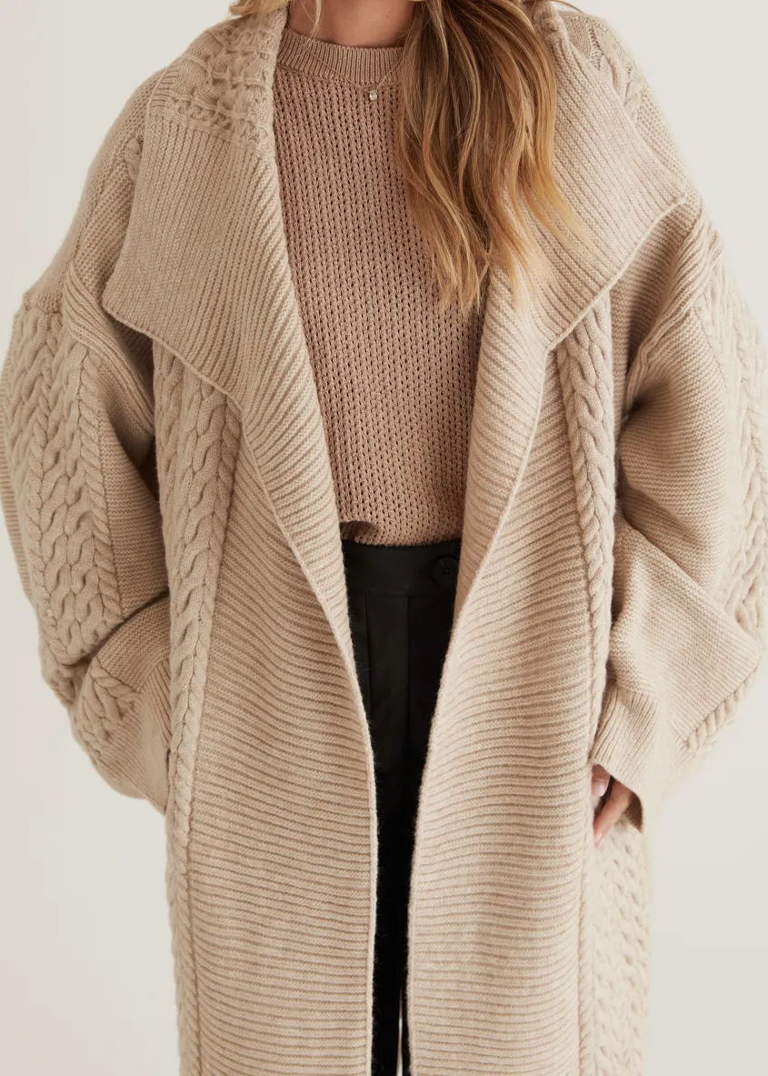 Empire Cardigan - Oatmeal