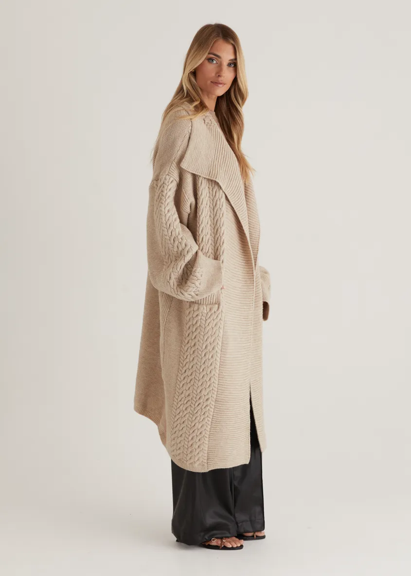Empire Cardigan - Oatmeal