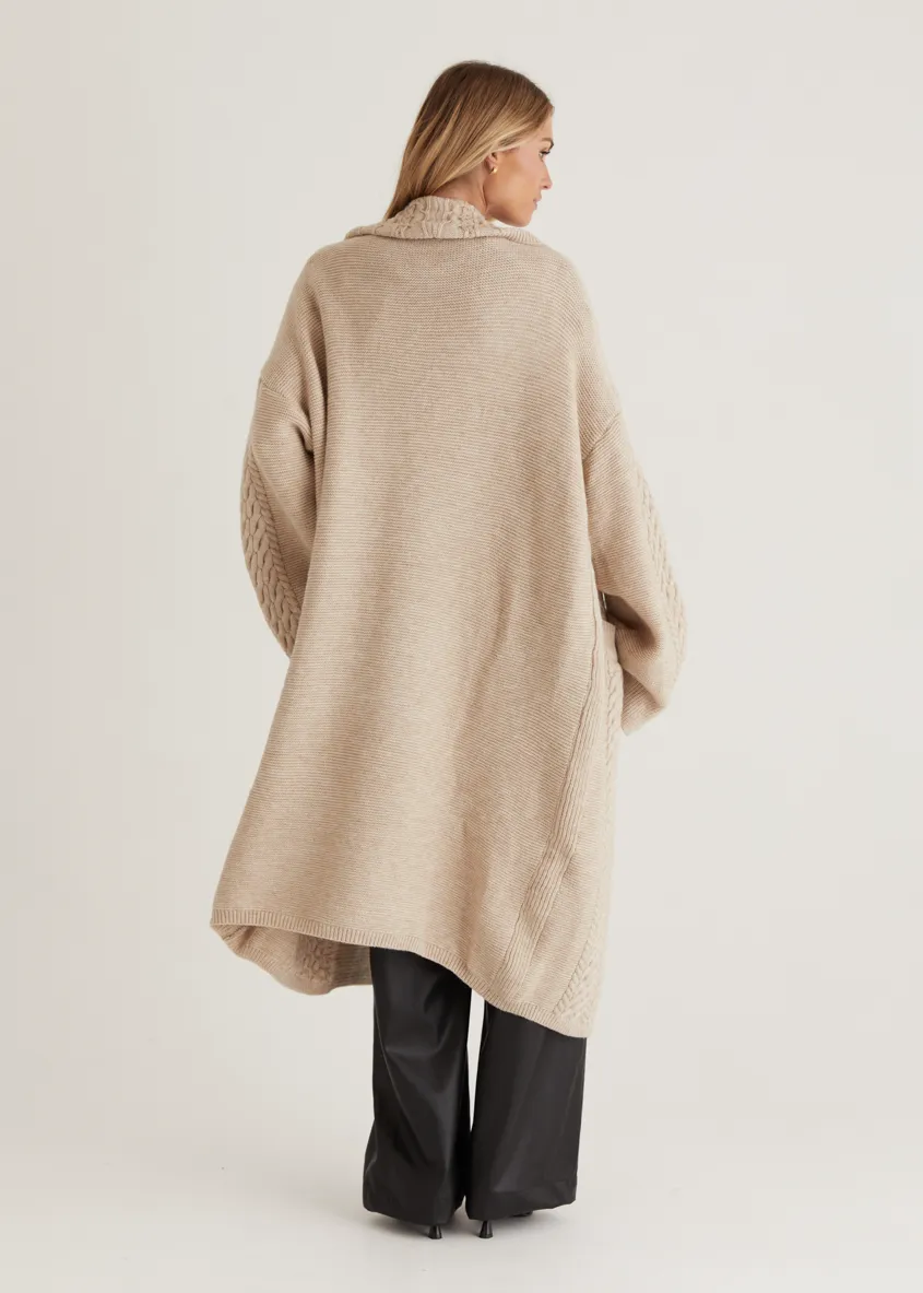 Empire Cardigan - Oatmeal