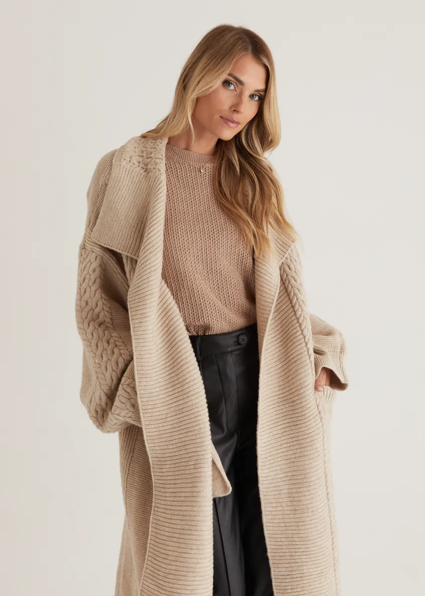 Empire Cardigan - Oatmeal