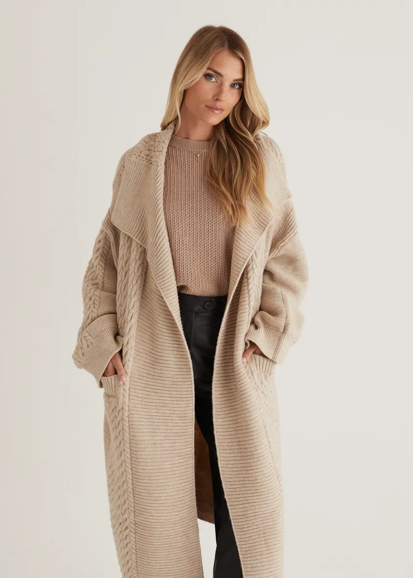 Empire Cardigan - Oatmeal