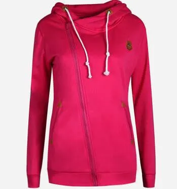 Fashion Women Hoody 8 Colors Long Sleeve Slim Fit Jumper Hoodies Coat Sweatshirt with hooded LN835E