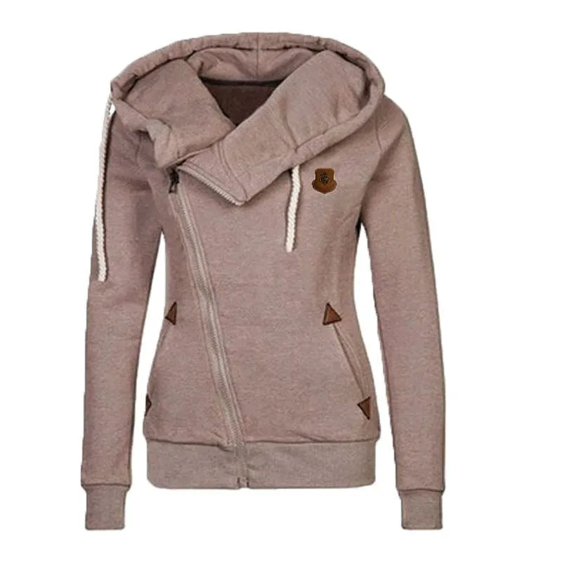 Fashion Women Hoody 8 Colors Long Sleeve Slim Fit Jumper Hoodies Coat Sweatshirt with hooded LN835E