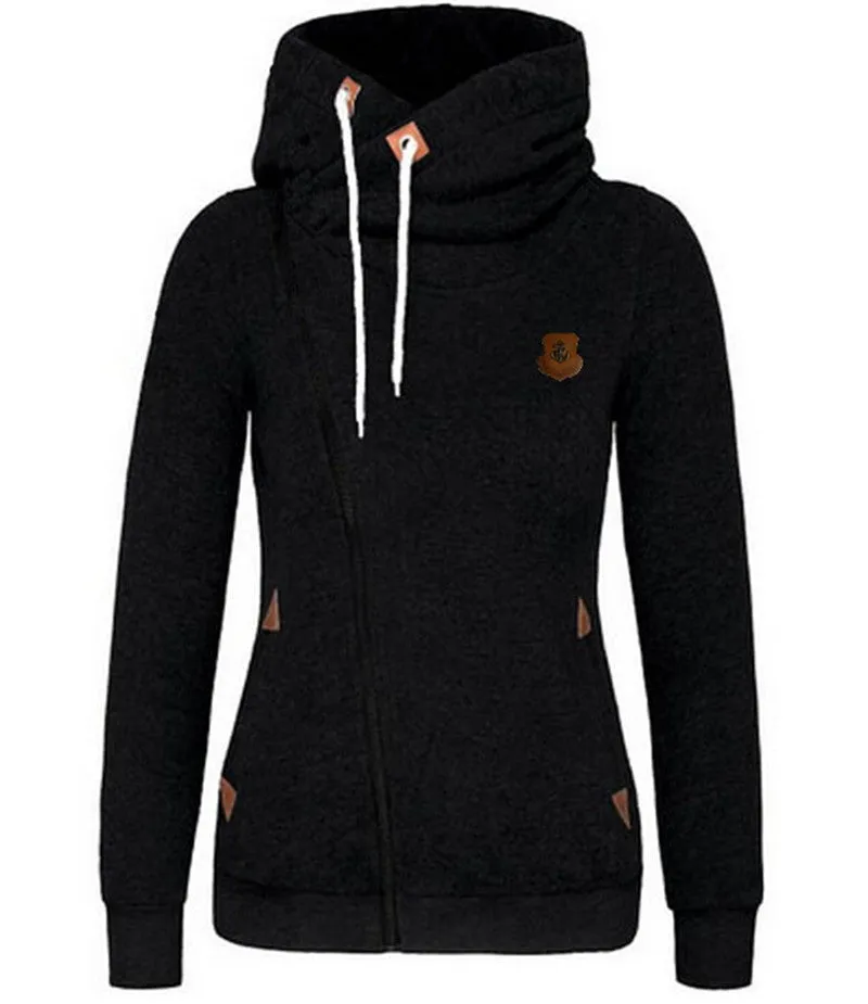 Fashion Women Hoody 8 Colors Long Sleeve Slim Fit Jumper Hoodies Coat Sweatshirt with hooded LN835E
