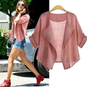 Fashion Women Summer Autumn Sun-protective Clothing Blouse Blousa Casual Half Sleeve Cardigan Blouse For Female