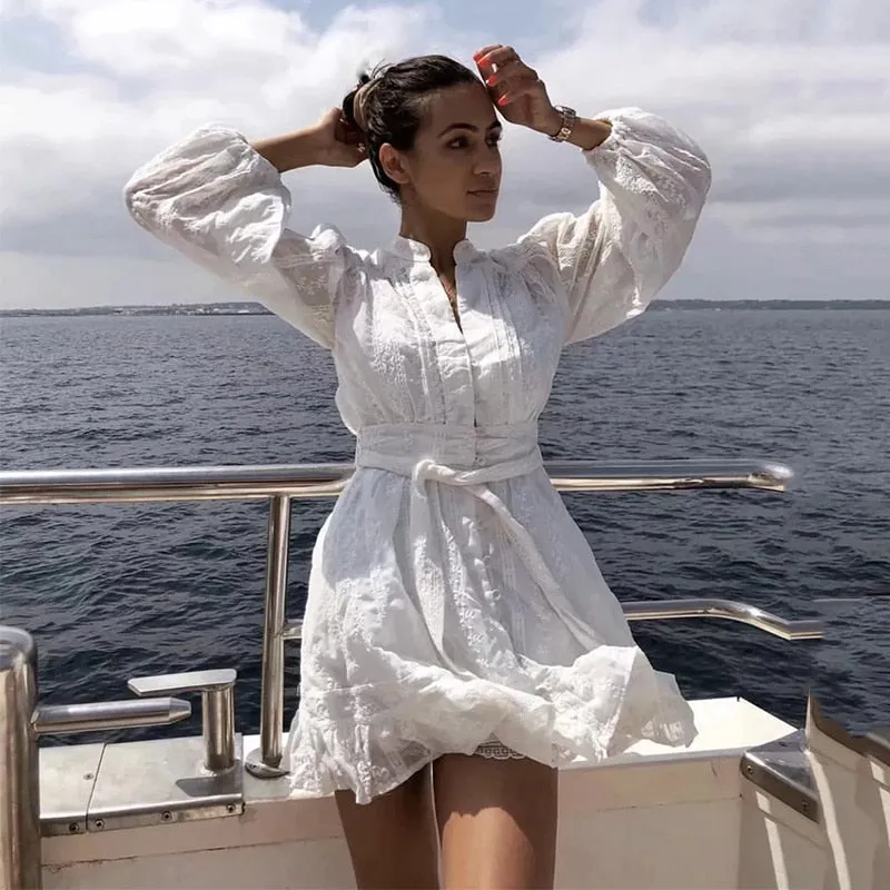 Fida Long Sleeve Cotton Dress