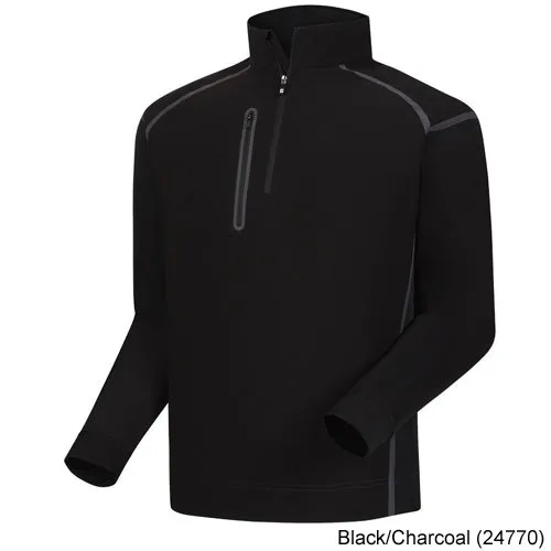 FootJoy Wind Tech Pullovers (Previous Season Style) S Black/Charcoal (24770)