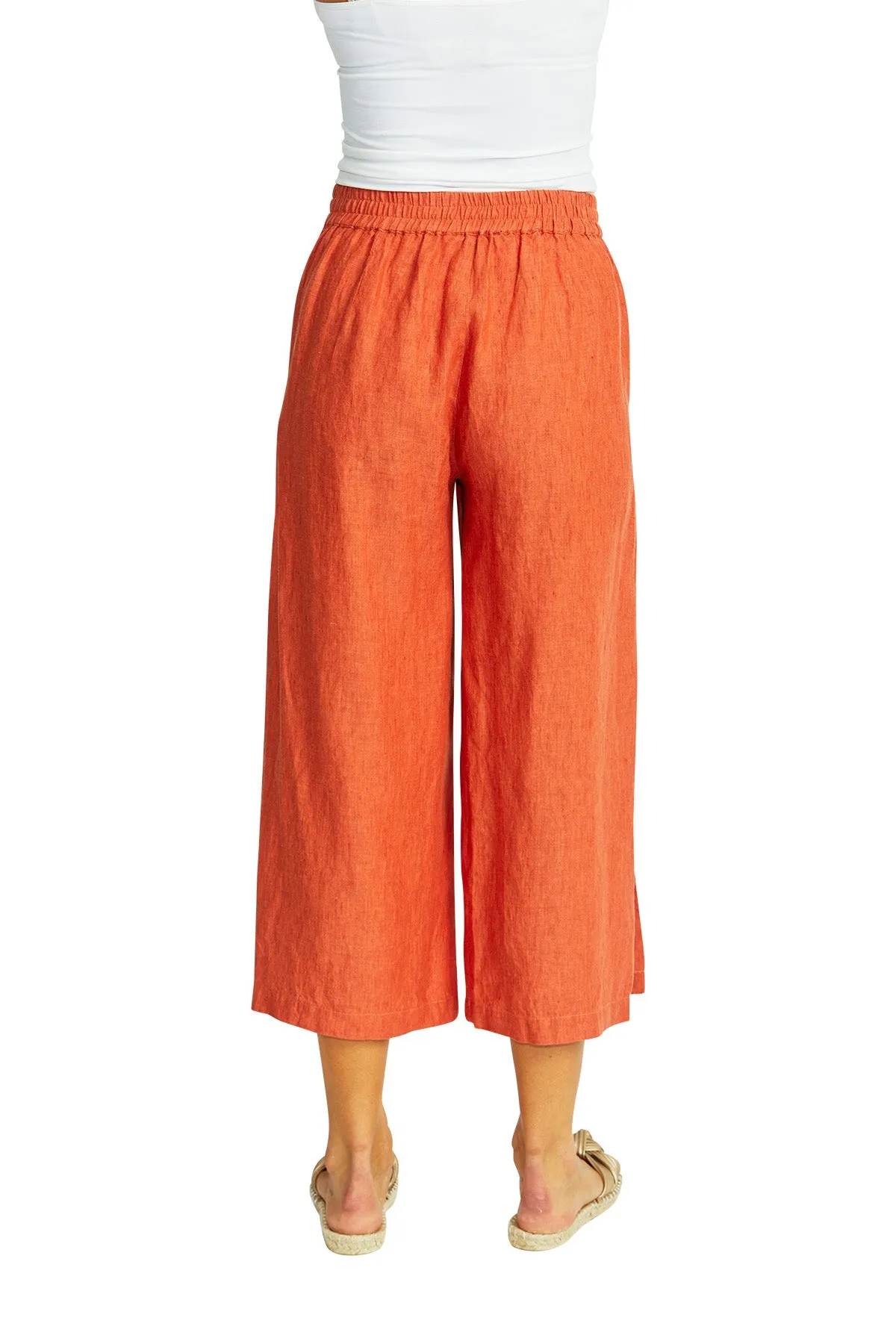 gaby linen button culotte (p575742)