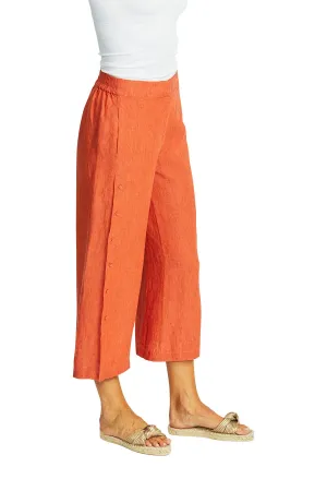 gaby linen button culotte (p575742)
