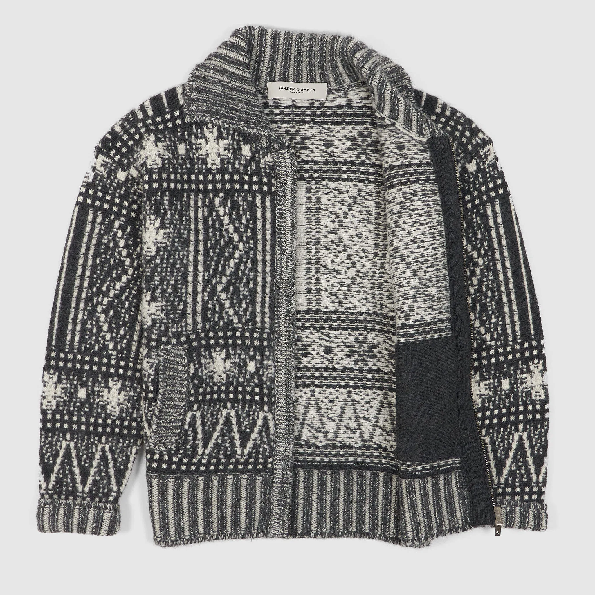 Golden Goose  Relaxed Fitted Fair Isle Cardigan