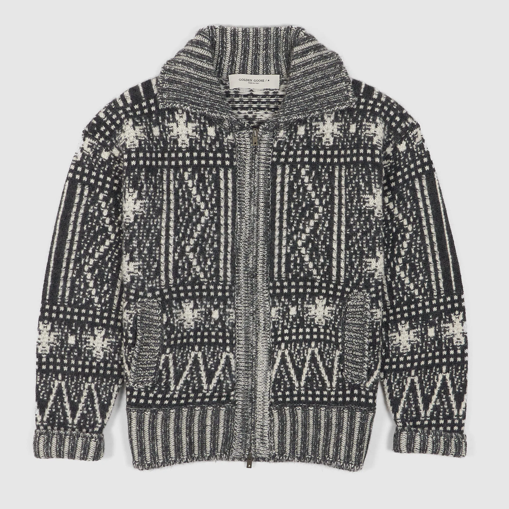 Golden Goose  Relaxed Fitted Fair Isle Cardigan