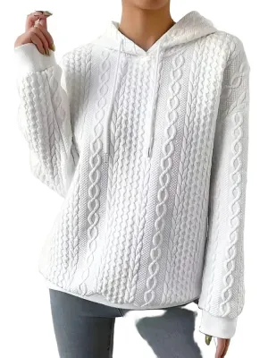 Hoodies Women Casual Long Sleeve Tops Loose Pink Sweatshirt Pullovers