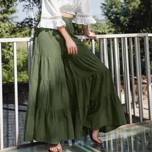 Hot Sale Ladies Trousers Stitching Thin Cake Trousers Skirt Trousers Ladies Trousers