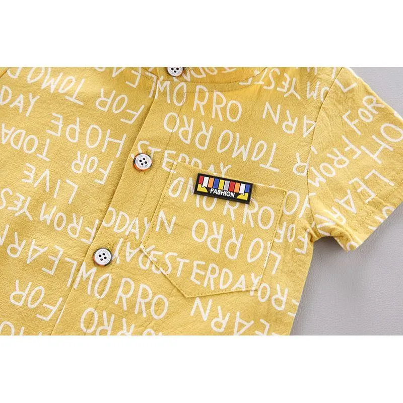 Korean Short-Sleeved Children's Clothing For Boys And Girls
