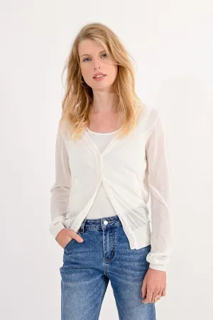 LACE BACK CARDIGAN