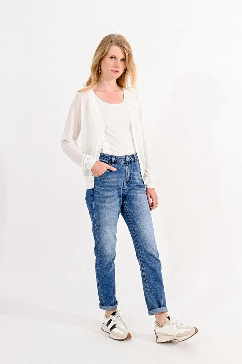 LACE BACK CARDIGAN