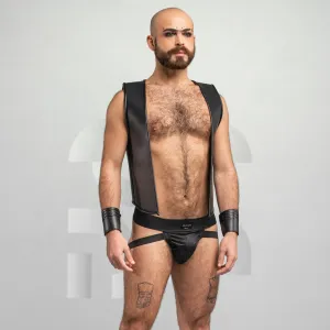 Laser-Cut Vegan Leather Vest