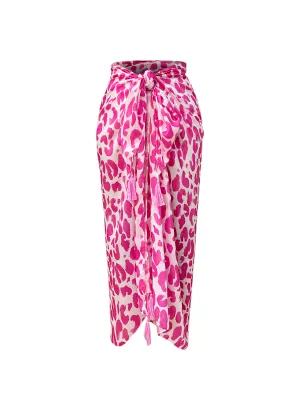 Leo Pink Pareo w Tassels 105x150cm - Resort Collection