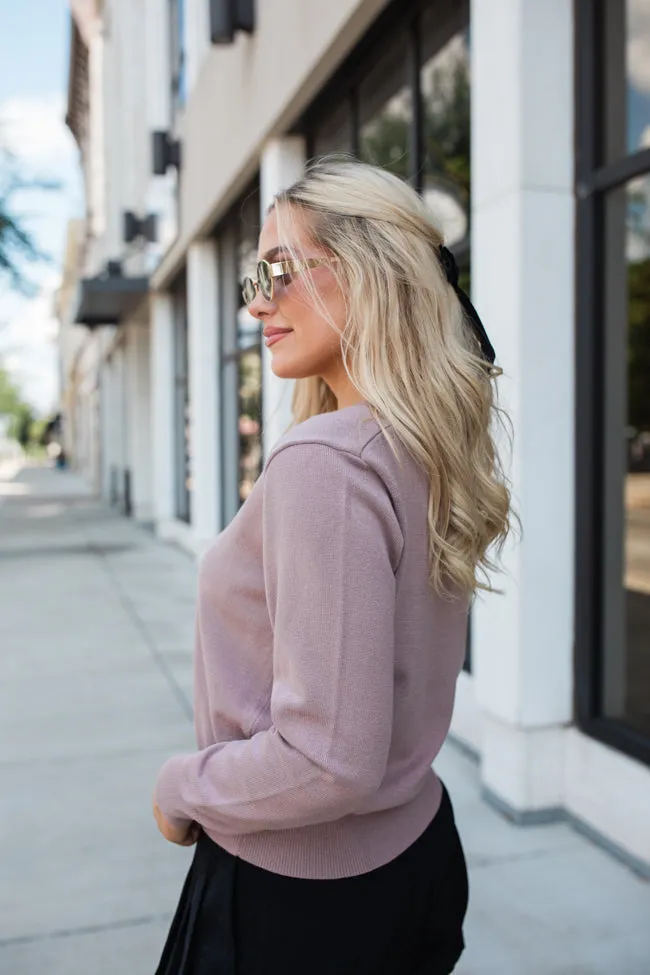 Let's Be Honest Mocha V-Neck Sweater FINAL SALE