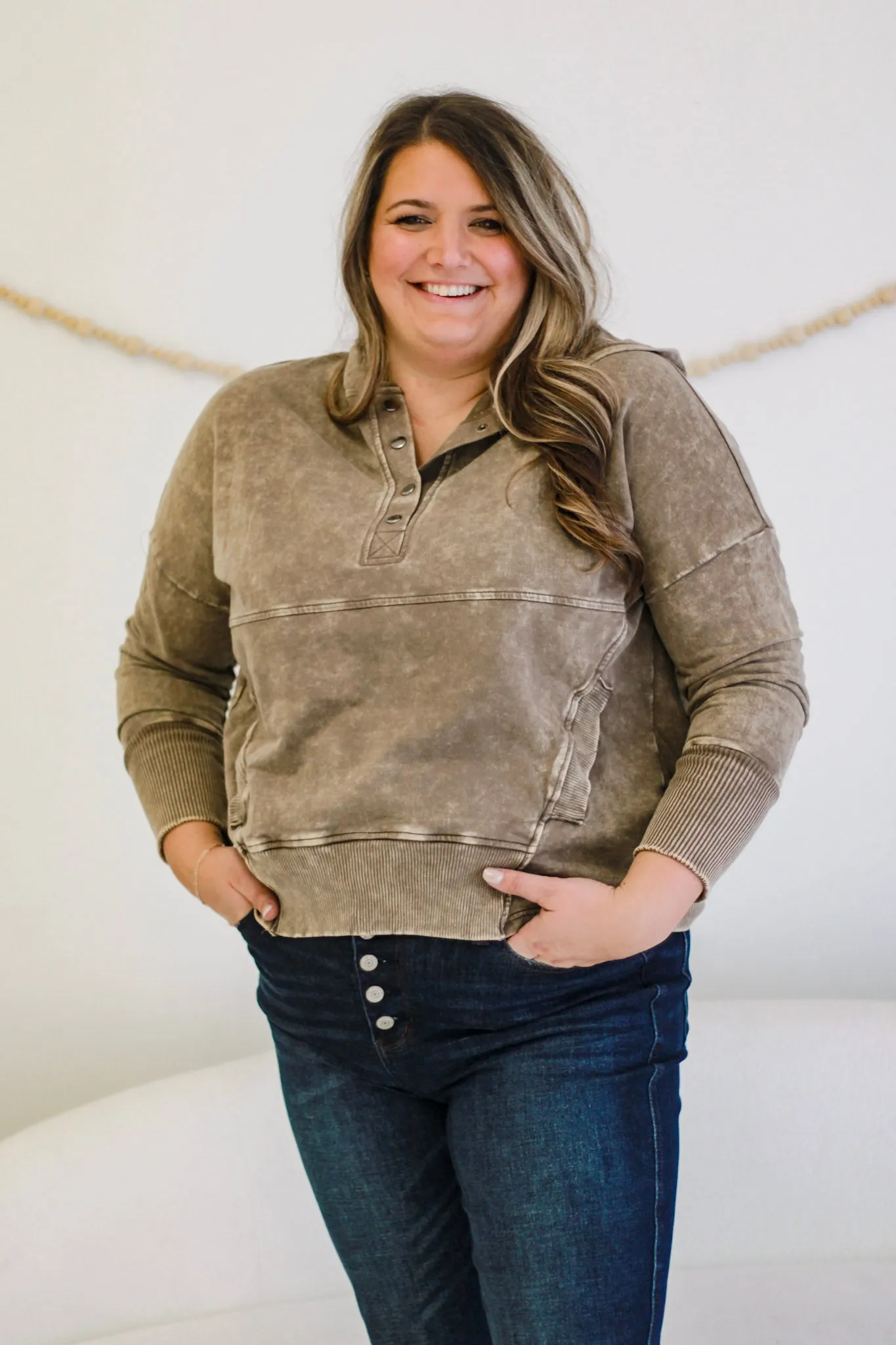 Love to Be in Love Mocha Pullover
