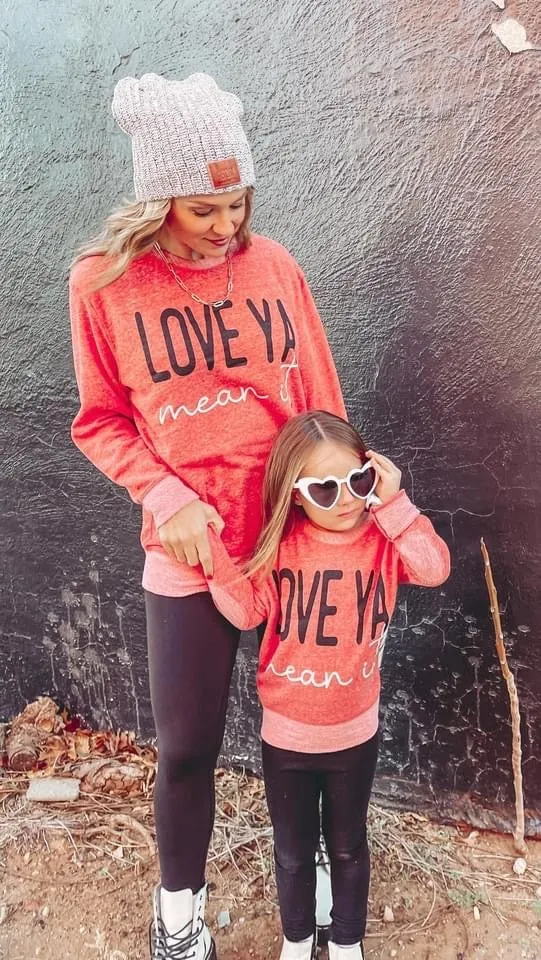 ‘Love Ya, Mean It’ French Terry Pullover - Youth