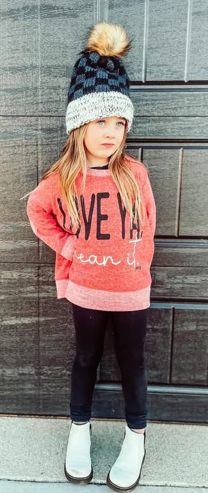 ‘Love Ya, Mean It’ French Terry Pullover - Youth