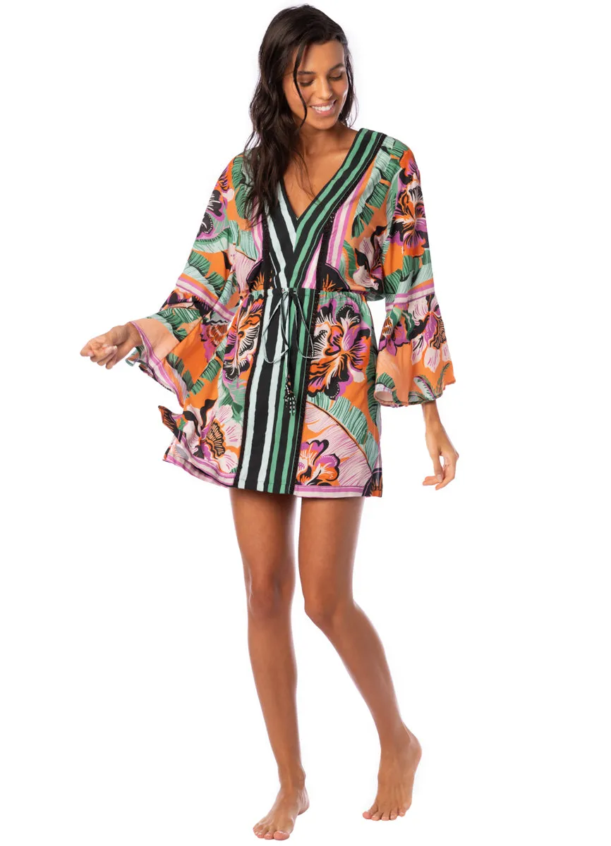 Maaji Apricot Blooms Joyous Kaftan