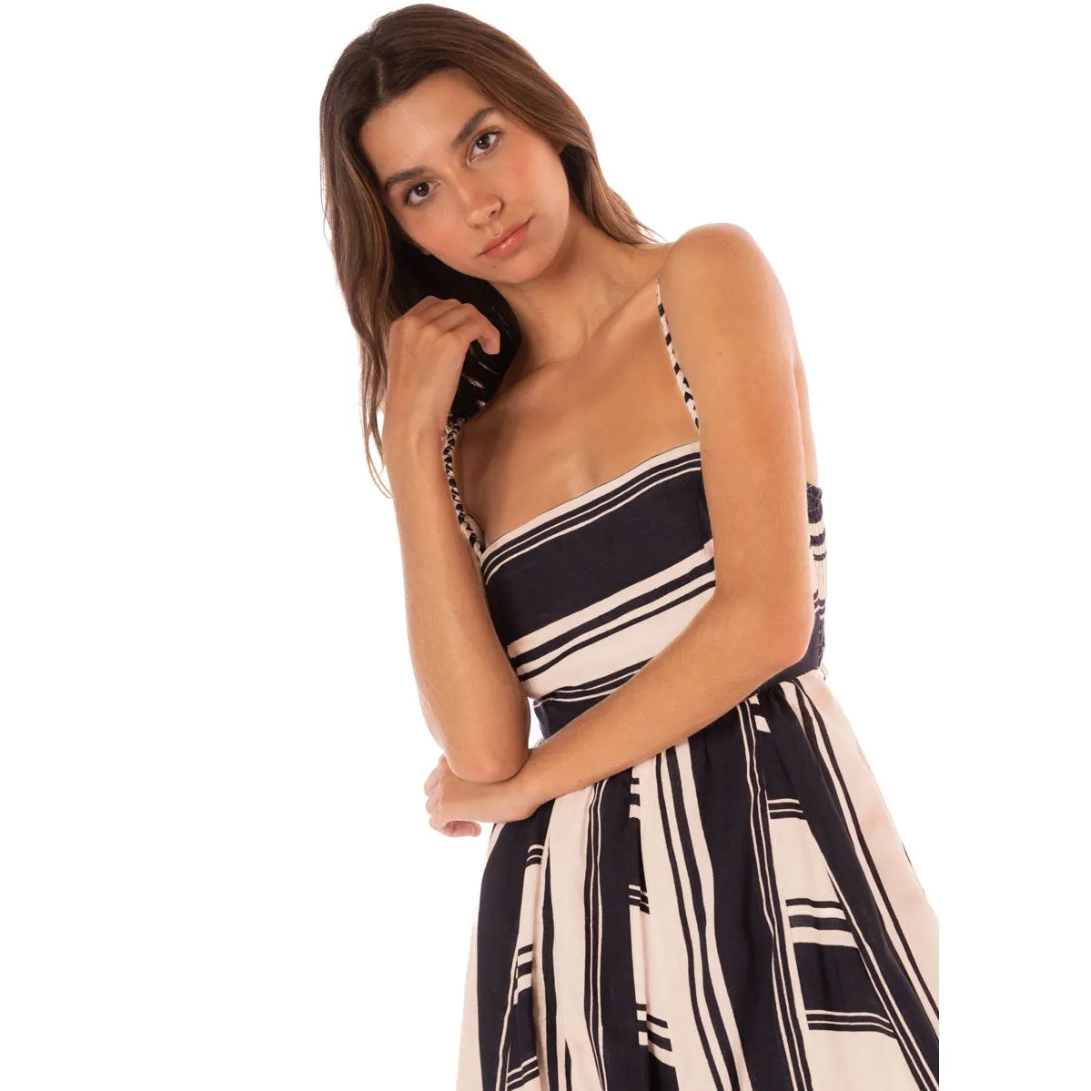 Maaji Boho Stripes Ela Dress Cover Up - Azul