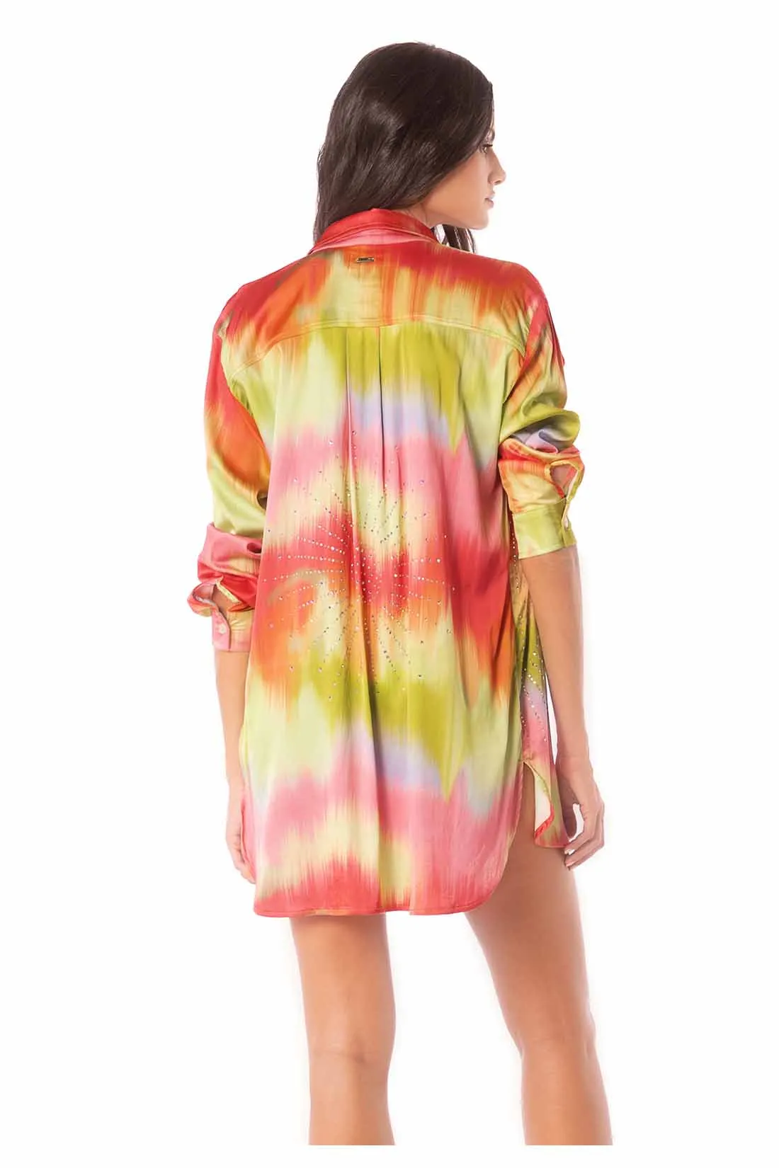 Maaji Lime Ombre Shibori Shirt